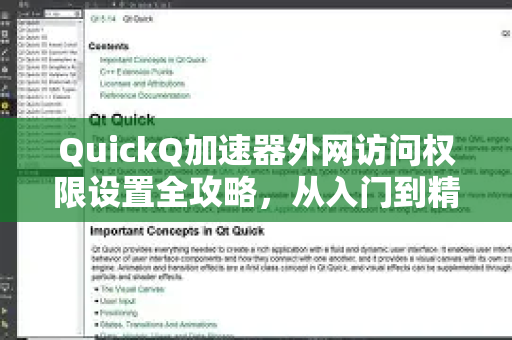 QuickQ加速器外网访问权限设置全攻略，从入门到精通